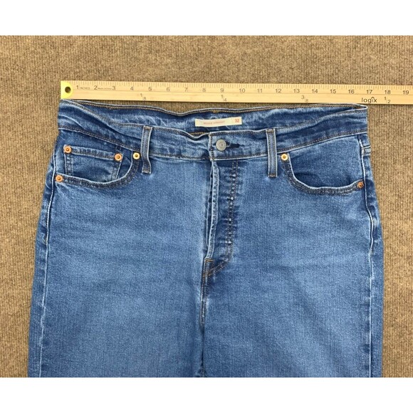Levis Jeans Womens 32 Wedgie Straight Leg Button Fly High Rise Stretch Denim - Picture 4 of 11